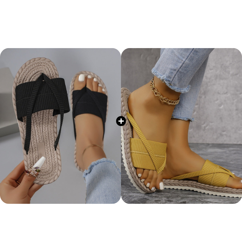 Tongs confortables et décontractées pour femme
