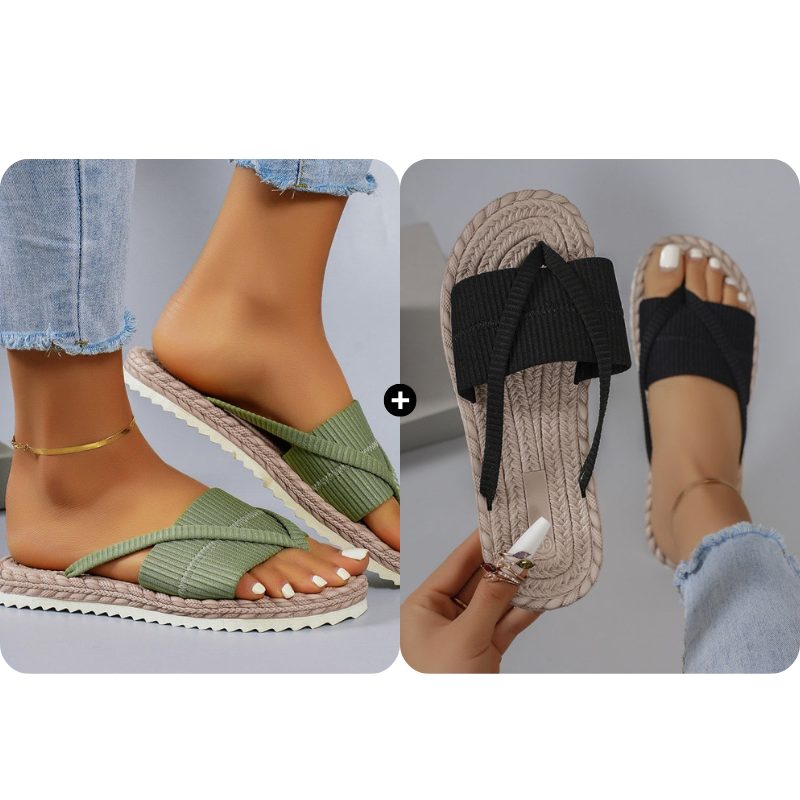 Tongs confortables et décontractées pour femme