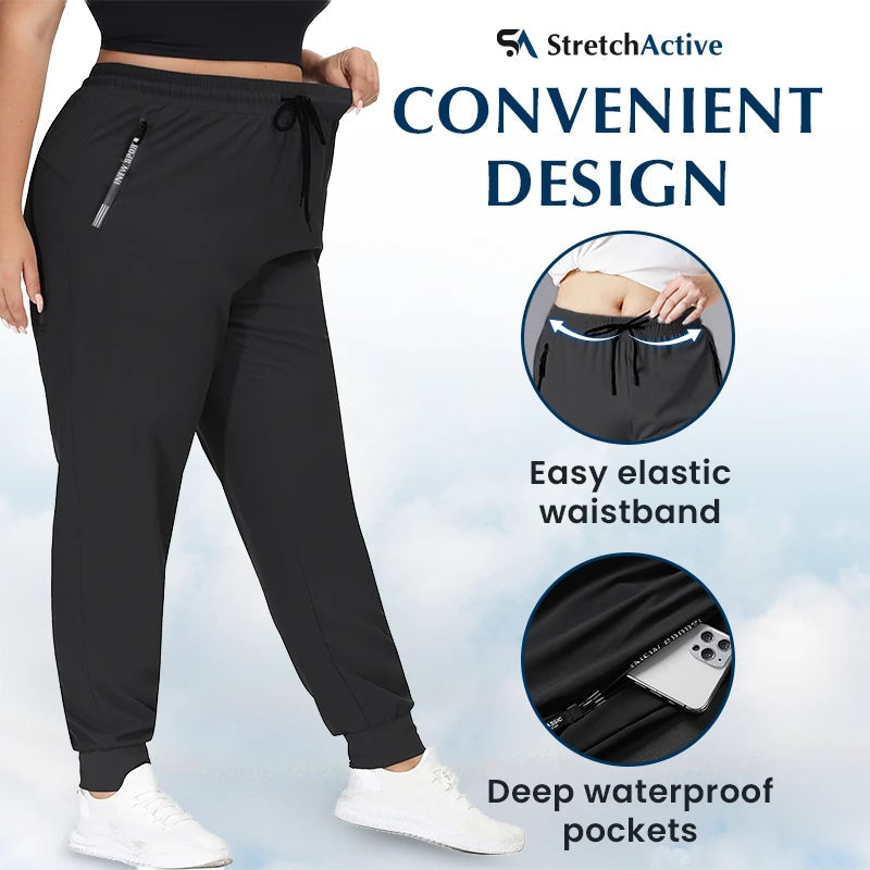 🔥Pantalon unisexe ultra extensible en soie glacée, confortable et décontracté