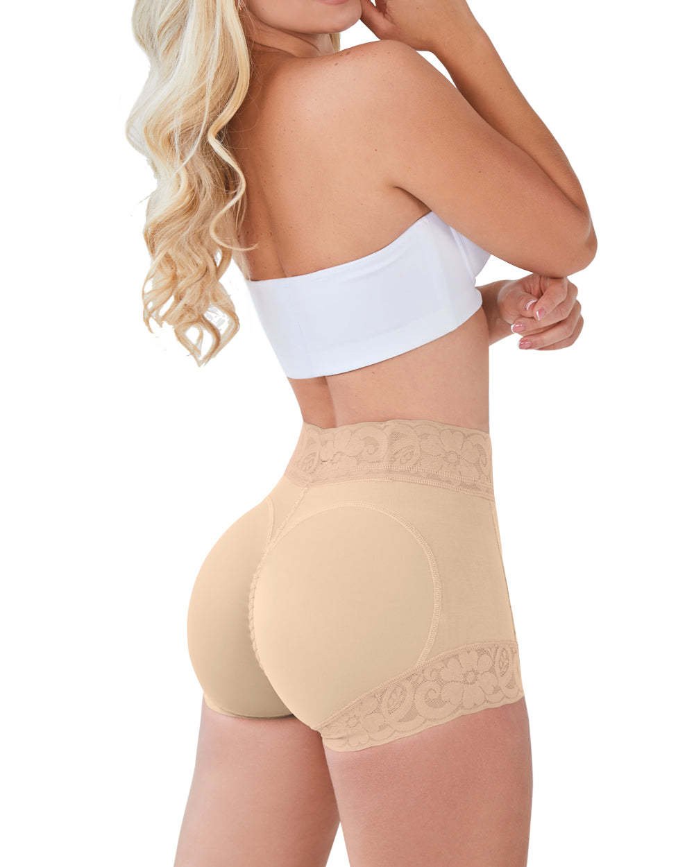 💓 Vente chaude ⇝ 💓 Women Lace Classic Daily Wear Body Shaper Butt Lifter Panty Slip lissant