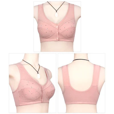 🔥2025 Vente de printemps -49% DISCOUNT !🔥Soutien-gorge confortable et pratique avec bouton sur le devant