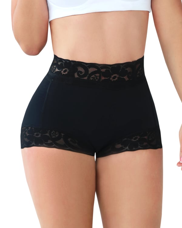 💓 Vente chaude ⇝ 💓 Women Lace Classic Daily Wear Body Shaper Butt Lifter Panty Slip lissant