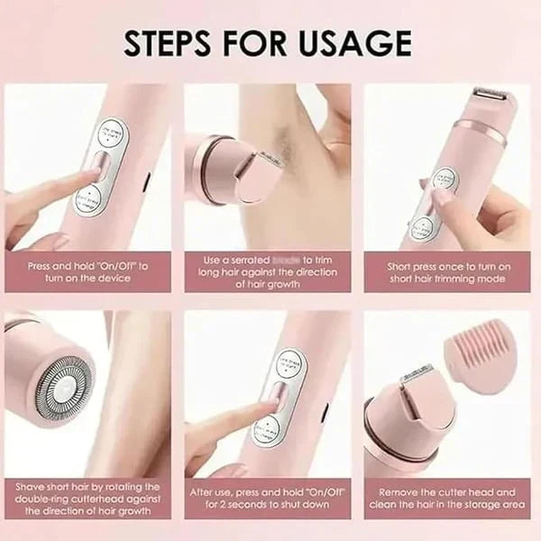 🔥Rasoir électrique sans fil 2 en 1 pour femmes