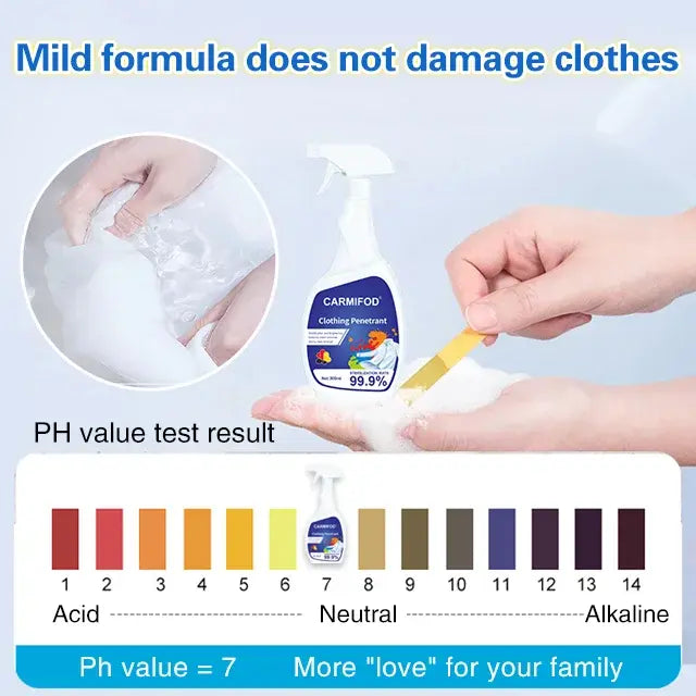 Spray détachant pour vêtements