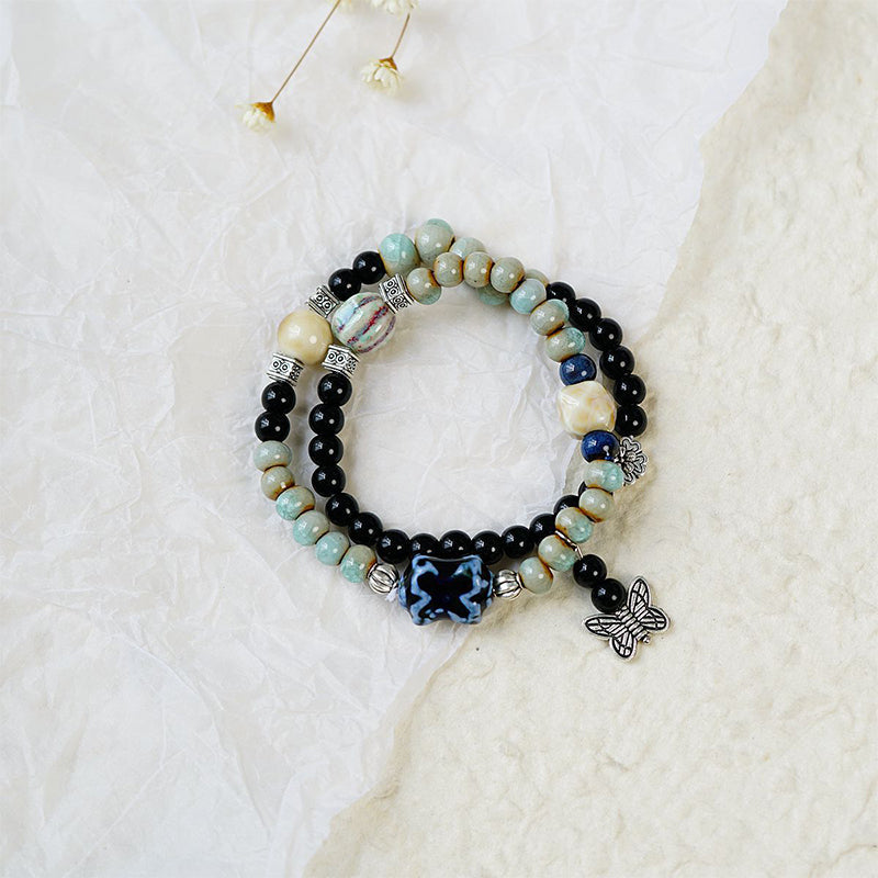 🔥Economisez jusqu'à [49%]!🤩 Bracelet vintage en perles de céramique