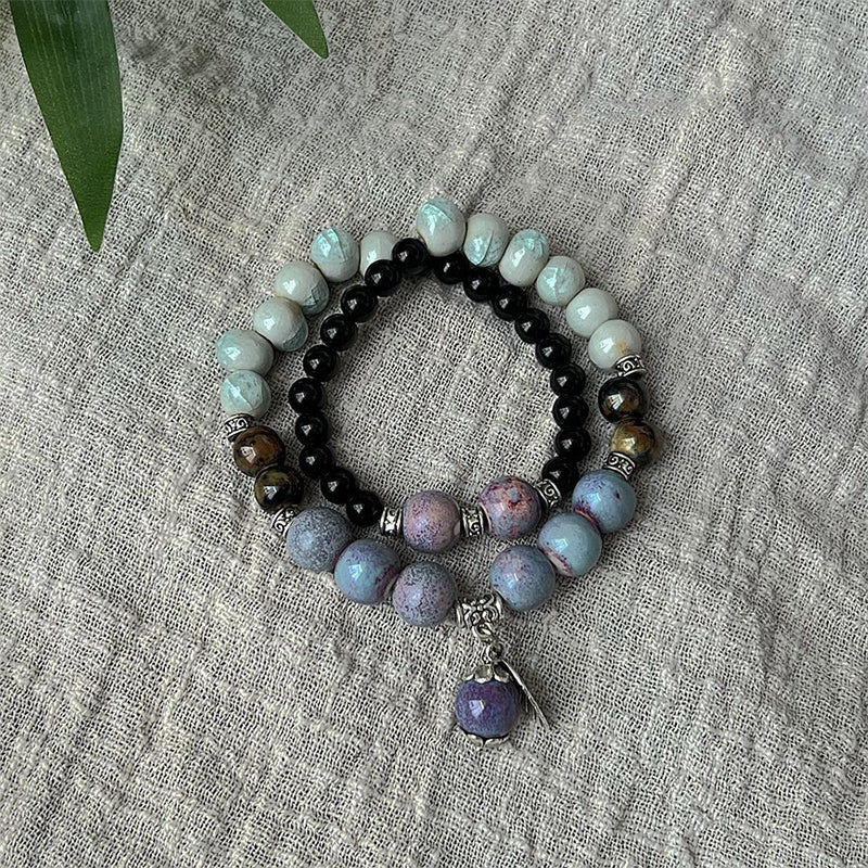 🔥Economisez jusqu'à [49%]!🤩 Bracelet vintage en perles de céramique