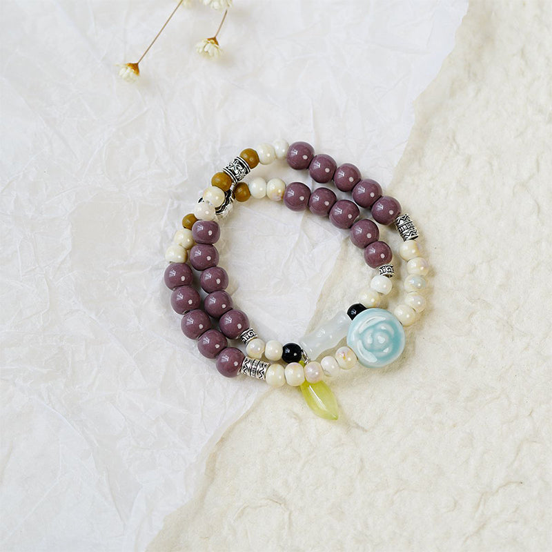 🔥Economisez jusqu'à [49%]!🤩 Bracelet vintage en perles de céramique