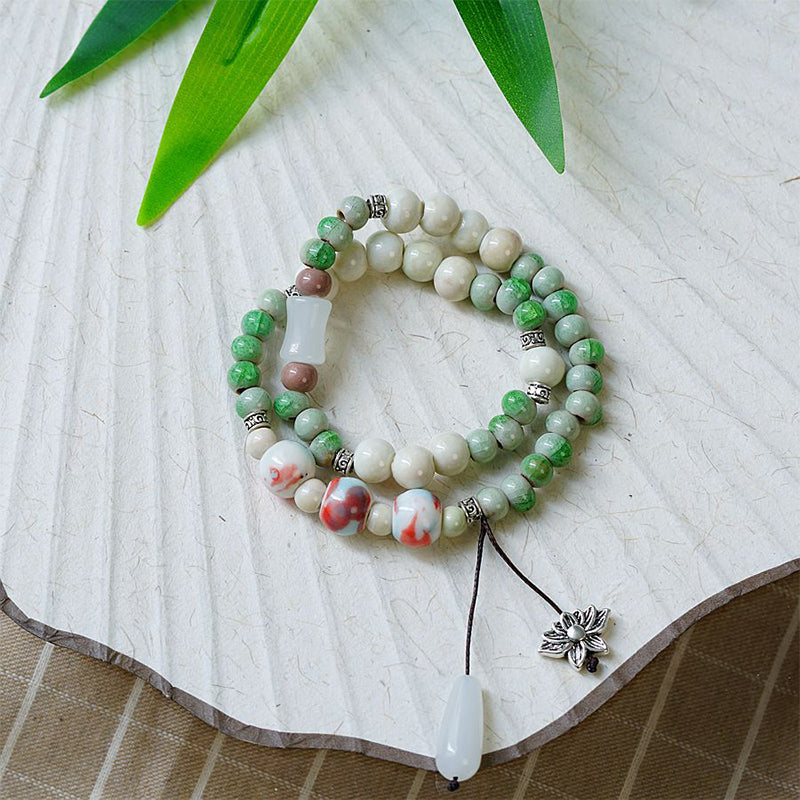 🔥Economisez jusqu'à [49%]!🤩 Bracelet vintage en perles de céramique