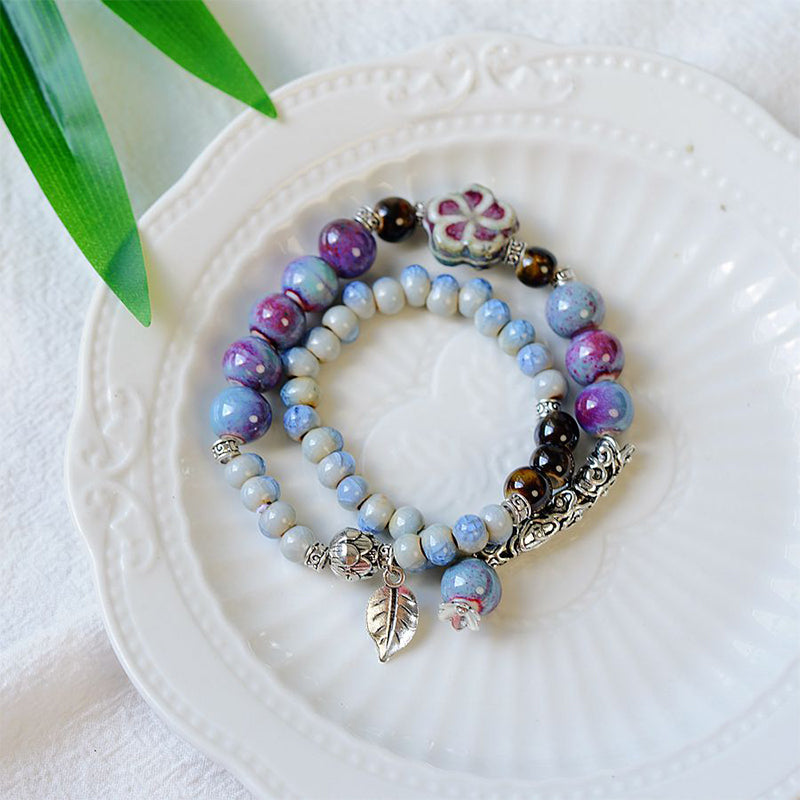 🔥Economisez jusqu'à [49%]!🤩 Bracelet vintage en perles de céramique