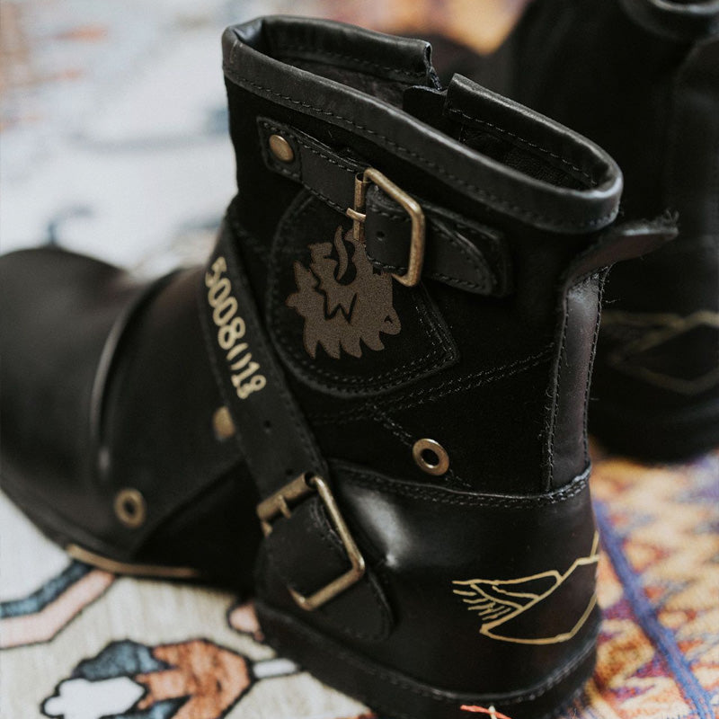 Meilleur cadeau - Bottes en cuir style cow-boy pour hommes