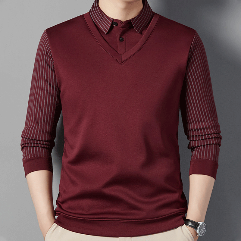 Chemise Chaude à Effet 2 Pièces pour Hommes