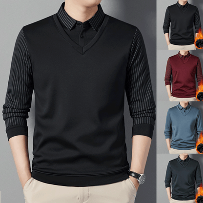 Chemise Chaude à Effet 2 Pièces pour Hommes