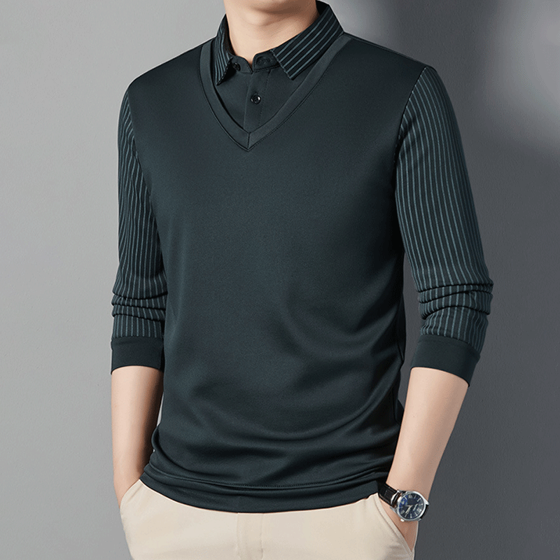 Chemise Chaude à Effet 2 Pièces pour Hommes