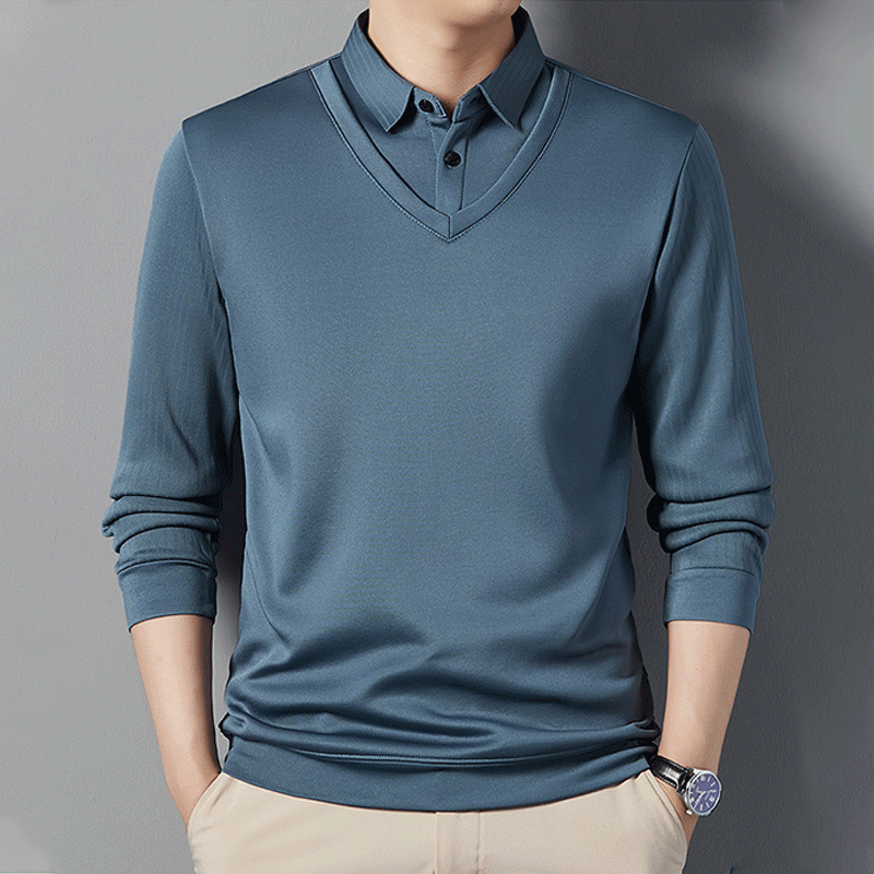 Chemise Chaude à Effet 2 Pièces pour Hommes