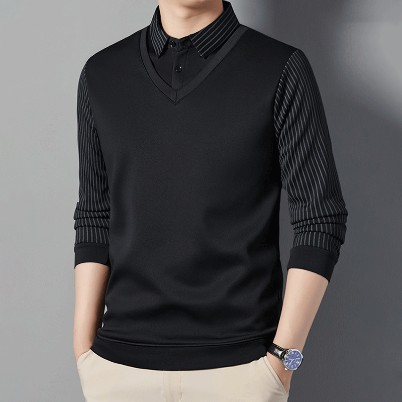 Chemise Chaude à Effet 2 Pièces pour Hommes