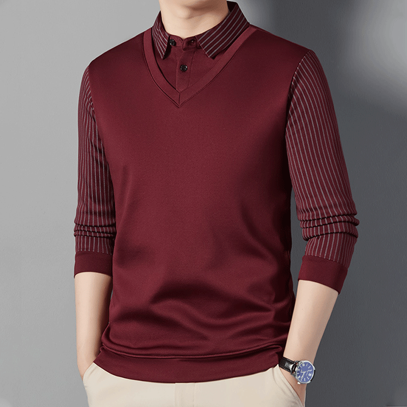 Chemise Chaude à Effet 2 Pièces pour Hommes