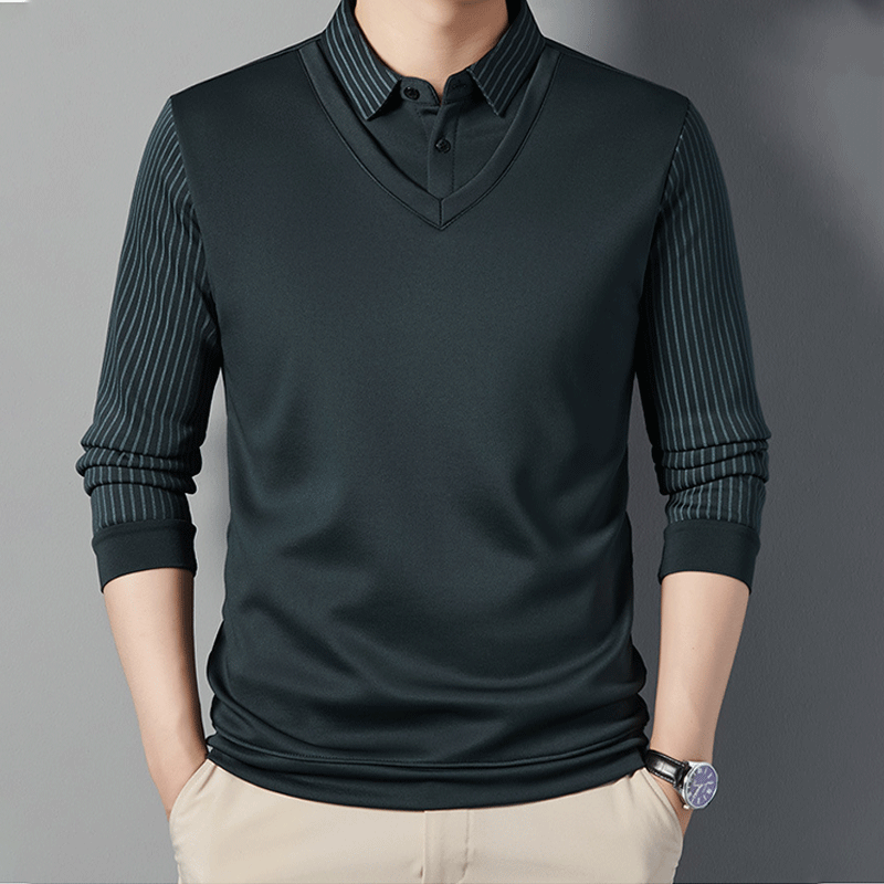 Chemise Chaude à Effet 2 Pièces pour Hommes