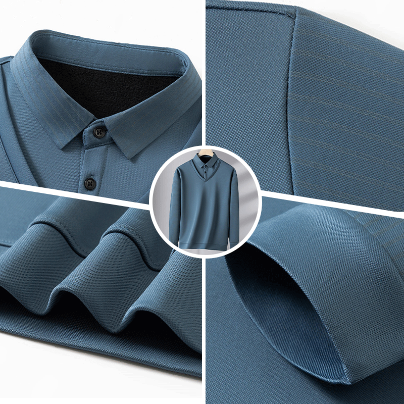 Chemise Chaude à Effet 2 Pièces pour Hommes