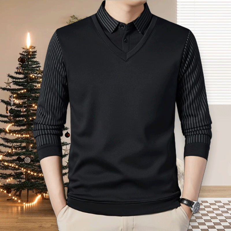 Chemise Chaude à Effet 2 Pièces pour Hommes