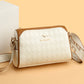 Sac à bandoulière tendance à 3 couches avec motif diamant et grande capacité