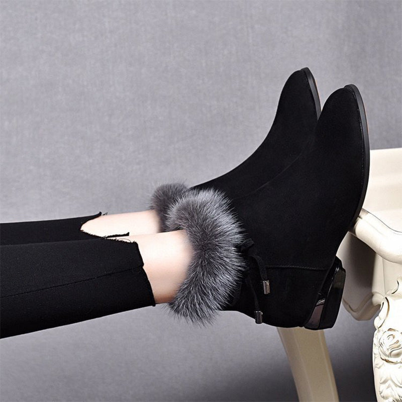 Bottines à La Mode Chaudes, Épaisses, Antidérapantes pour Femmes