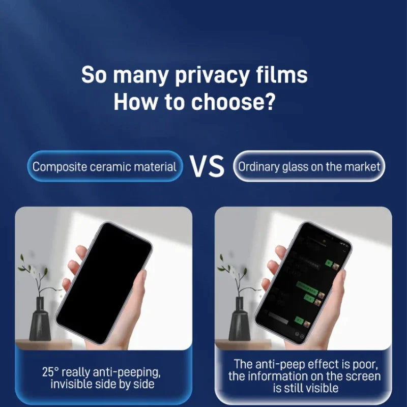 💥Achetez-en 1 et obtenez-en 2 gratuitement💥Protection d'écran en verre trempé pour iPhone - Peek-a-boo, protection des yeux✅