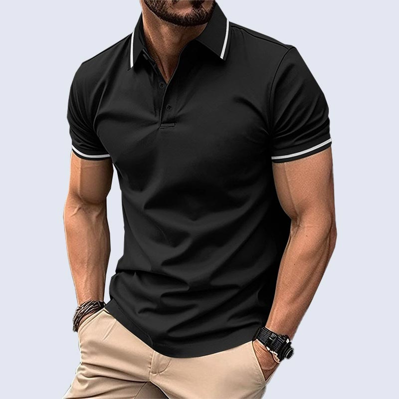 💥Nouveaux produits à moitié prix💥Chemise décontractée p-o-l-o à manches courtes et col en V pour hommes