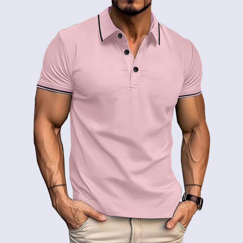 💥Nouveaux produits à moitié prix💥Chemise décontractée p-o-l-o à manches courtes et col en V pour hommes