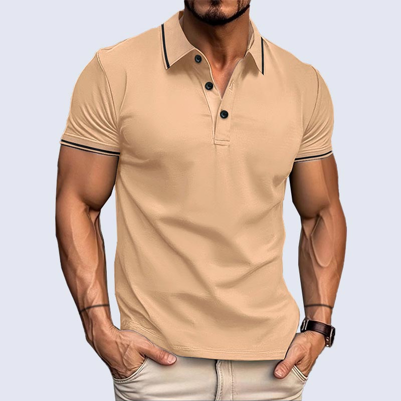 💥Nouveaux produits à moitié prix💥Chemise décontractée p-o-l-o à manches courtes et col en V pour hommes