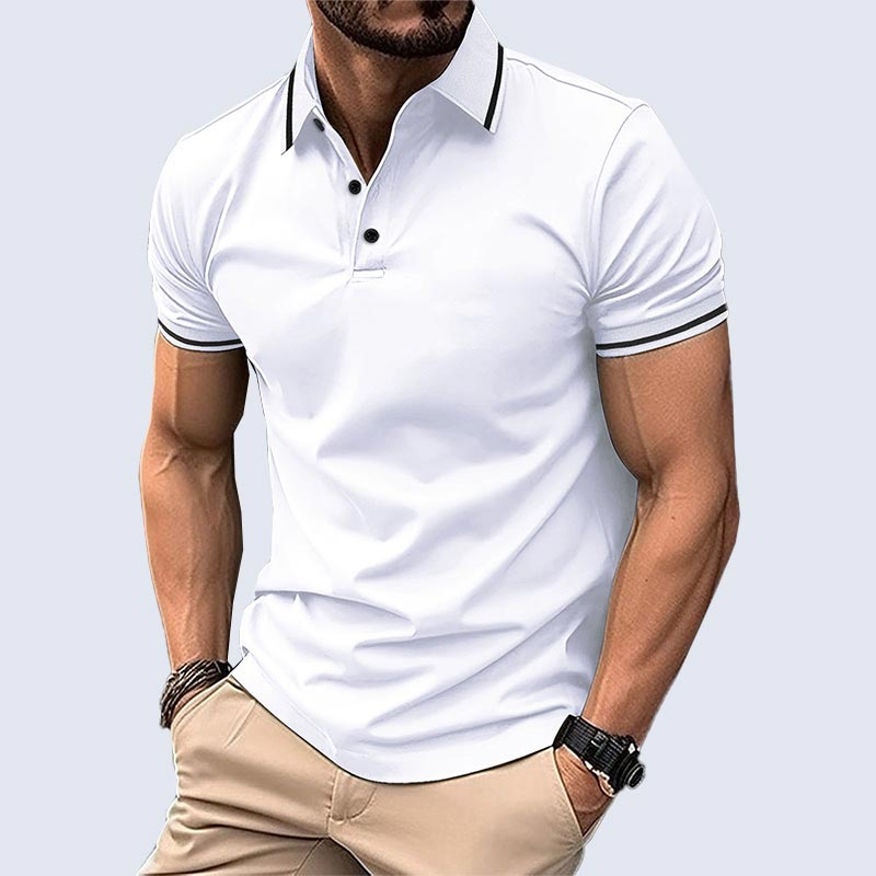 💥Nouveaux produits à moitié prix💥Chemise décontractée p-o-l-o à manches courtes et col en V pour hommes