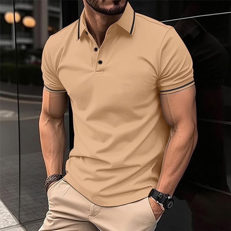 💥Nouveaux produits à moitié prix💥Chemise décontractée p-o-l-o à manches courtes et col en V pour hommes
