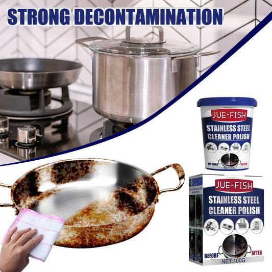 Pâte de nettoyage et de polissage très efficace pour les ustensiles de cuisine en acier inoxydable