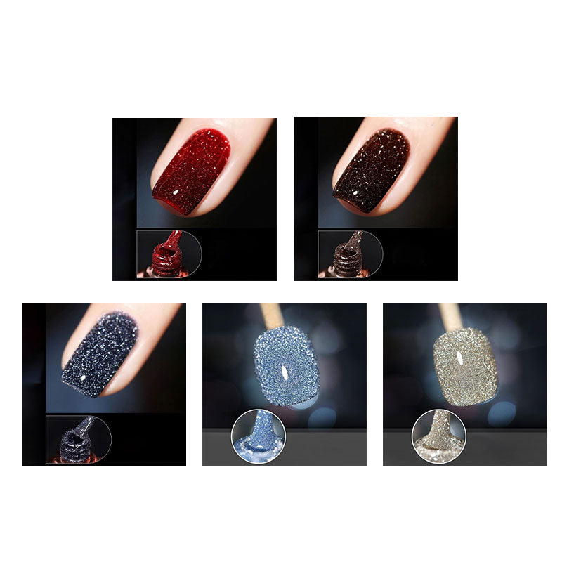 👍 2024 New Arrival💥 Gel de vernis à ongles à haute densité de paillettes