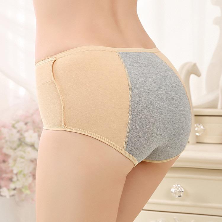 Culottes anti-fuites menstruelles en coton ultra doux à taille haute pour femmes