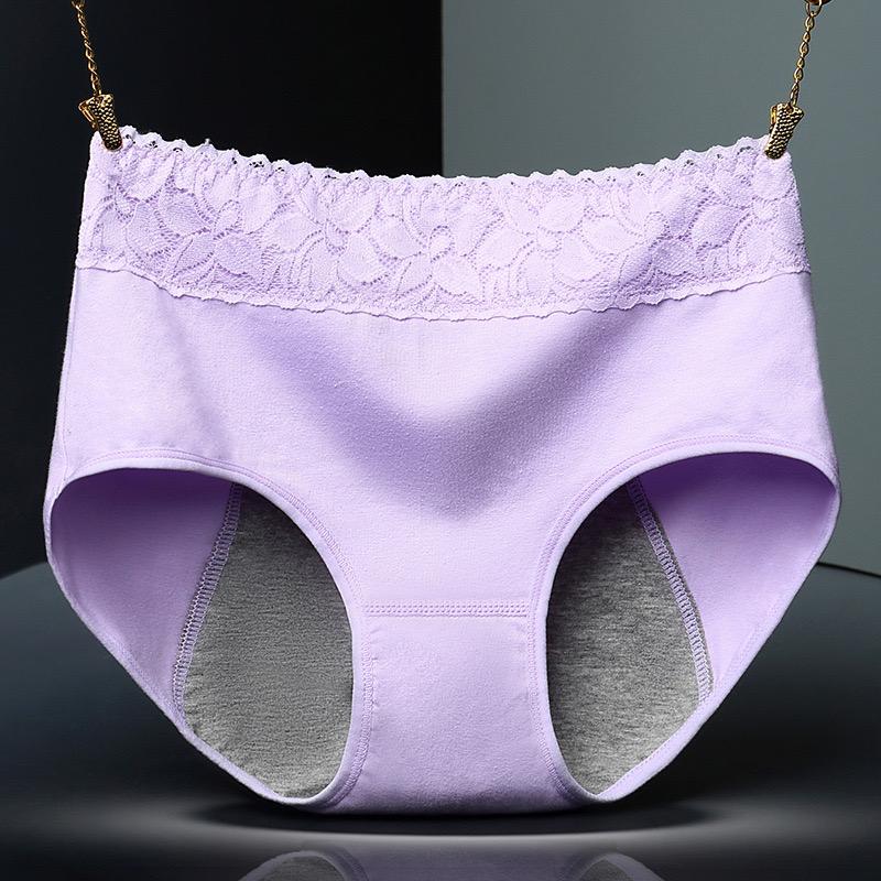 Culottes anti-fuites menstruelles en coton ultra doux à taille haute pour femmes