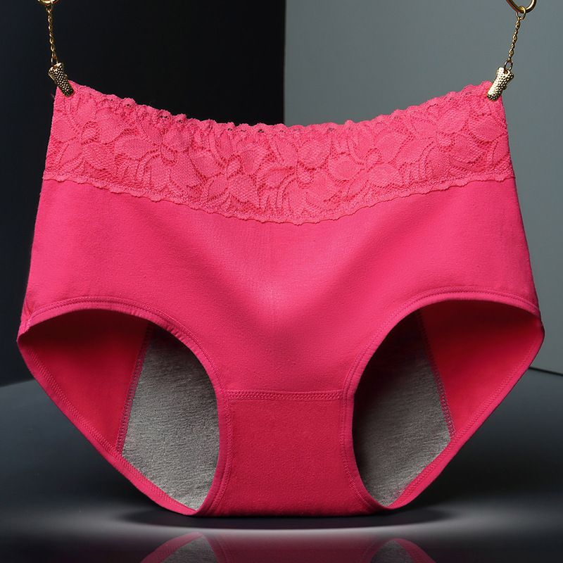 Culottes anti-fuites menstruelles en coton ultra doux à taille haute pour femmes