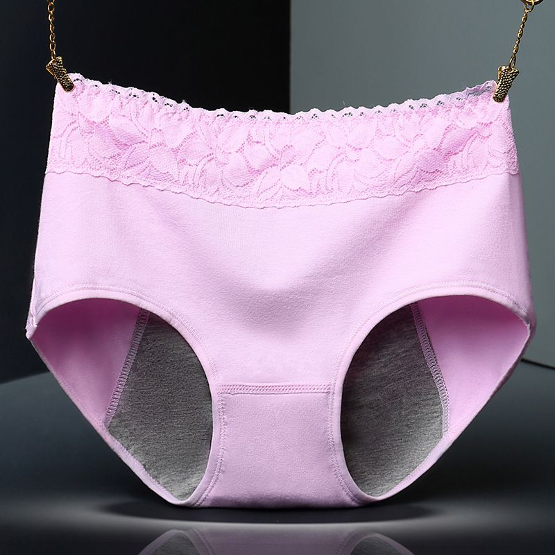Culottes anti-fuites menstruelles en coton ultra doux à taille haute pour femmes