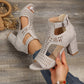 Sandales élégantes à talons carrés pour femmes
