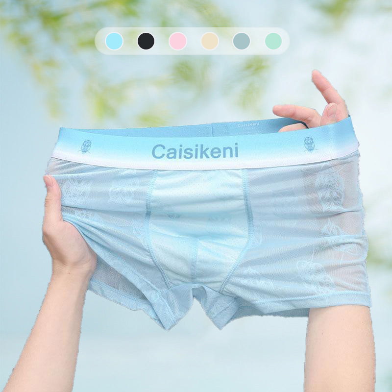 🎁Achetez-en 1 et obtenez-en 2 gratuitement🎁 Caleçon rafraîchissant et respirant pour hommes avec taille élastique