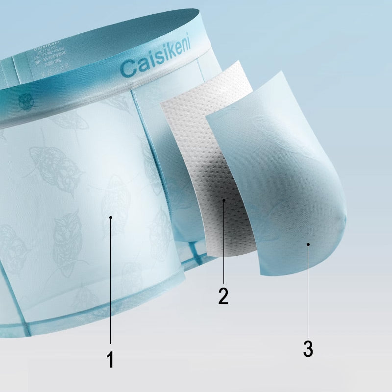 🎁Achetez-en 1 et obtenez-en 2 gratuitement🎁 Caleçon rafraîchissant et respirant pour hommes avec taille élastique