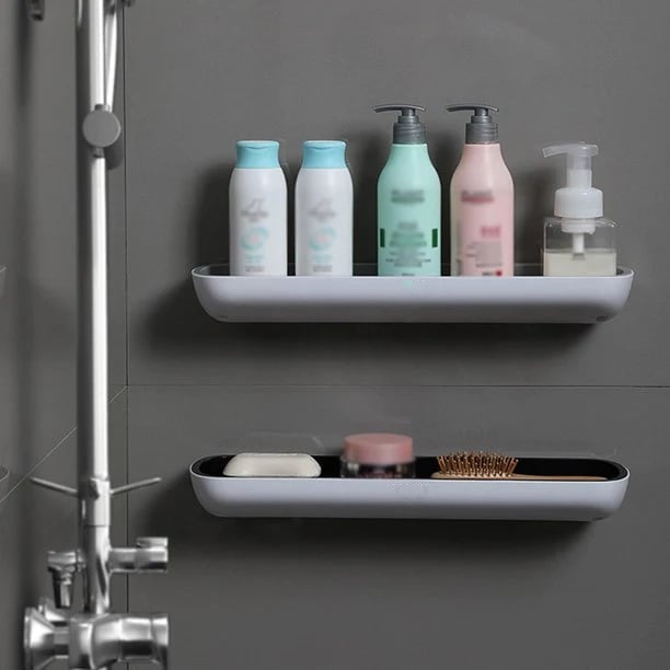🎊Directement de l'usine 🎊⛄🚿 Étagère de rangement de salle de bain - aucun perçage requis
