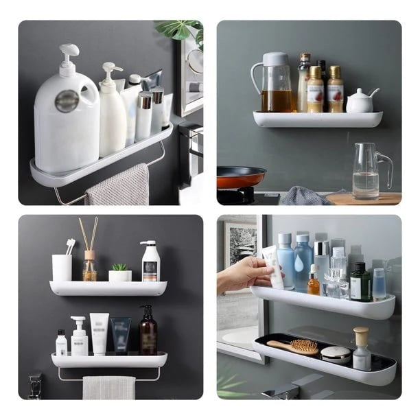 🎊Directement de l'usine 🎊⛄🚿 Étagère de rangement de salle de bain - aucun perçage requis