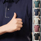 Déstockage d'été -👔Chemise d'affaires décontractée à revers en soie glacée pour hommes