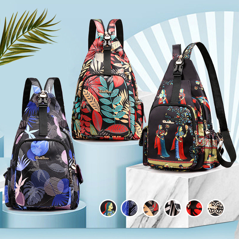 Sac à dos imprimé multifonctionnel, léger et imperméable