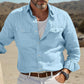 Chemise Décontractée en Lin pour Homme