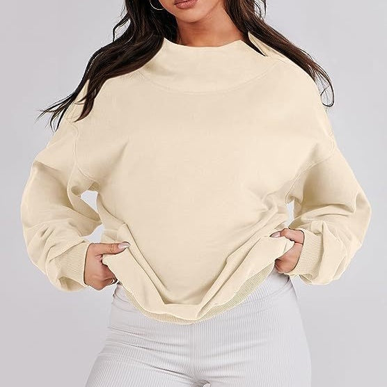 💝 Vente de Noël à moitié prix 💖Sweatshirt à manches longues et à col rond pour femmes