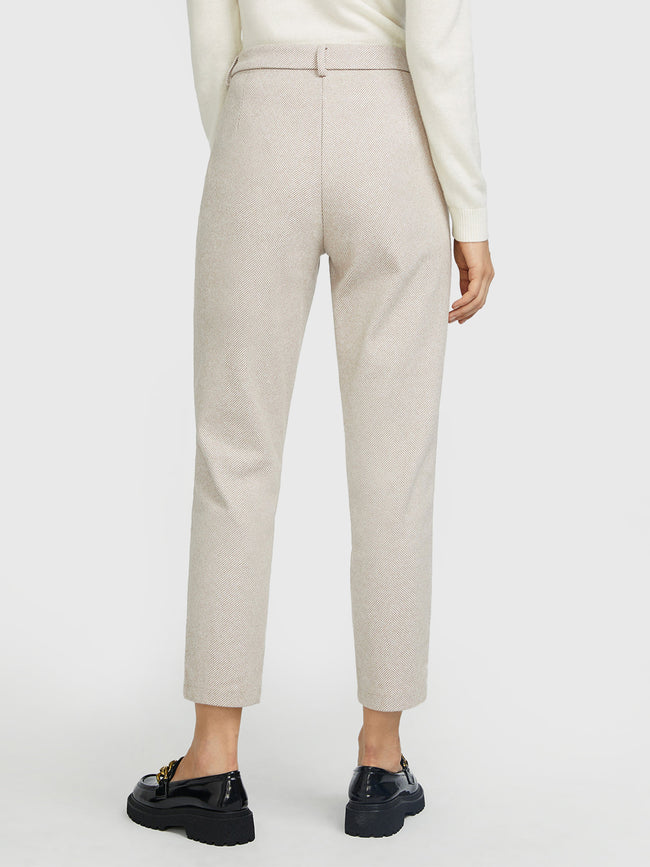 Pantalon harem en tweed nouvel automne et hiver pantalon pipe pour dames