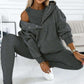 👚 50% DE RÉDUCTION ! 🏃‍♀️ Ensemble Sport 3 pièces Femme (Pull Capuche + Gilet + Pantalon) - Confortable et Tendance pour Quotidien ou Sport 2025 ✨📦