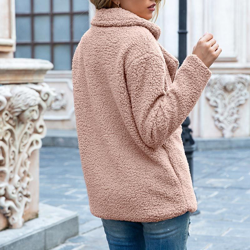 ⭐Vente à chaud 49% de rabais🌹 2024 Nouveau automne et hiver de grande taille à grande taille en peluche en peluche en velours chaud manteau dames