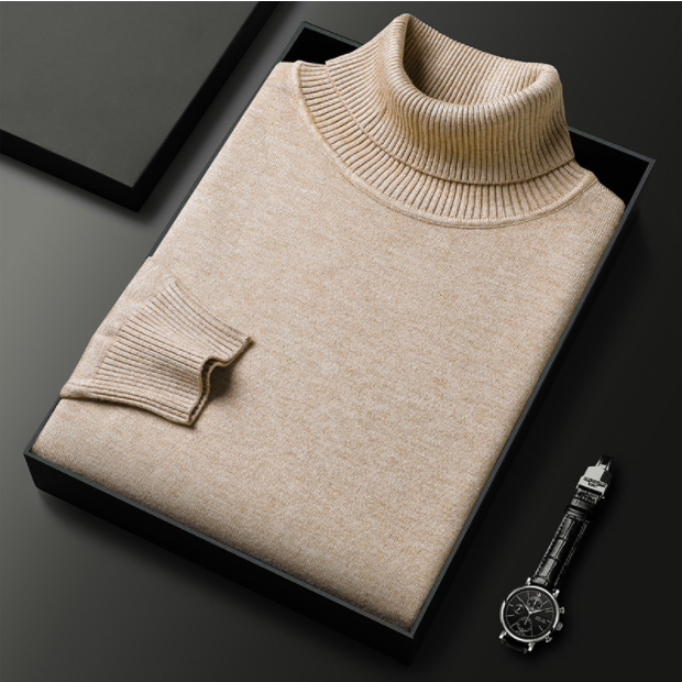 ✨Nouvel Arrivage✨ Pull en cachemire Premium de couleur unie pour hommes - Achetez-en deux et bénéficiez de la livraison gratuite